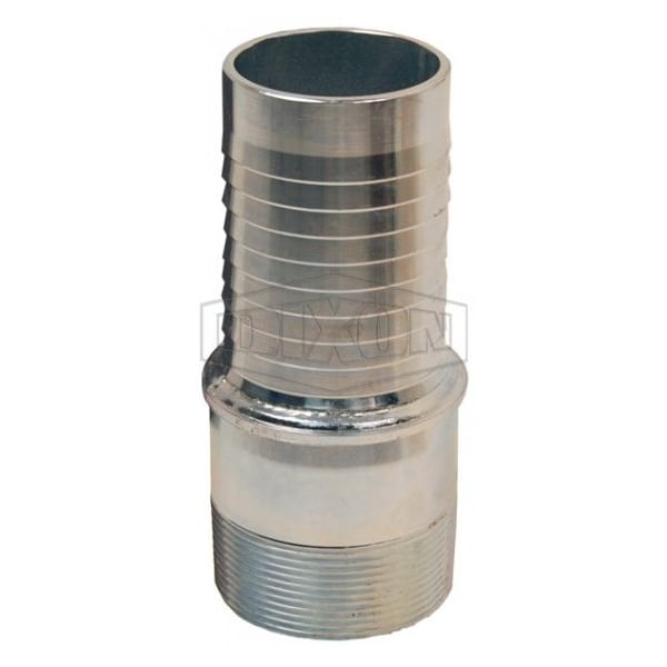 Style Special Tubular External Swage Stem, 6 in, Hose Shank x MNPT, Carbon Steel, Domestic